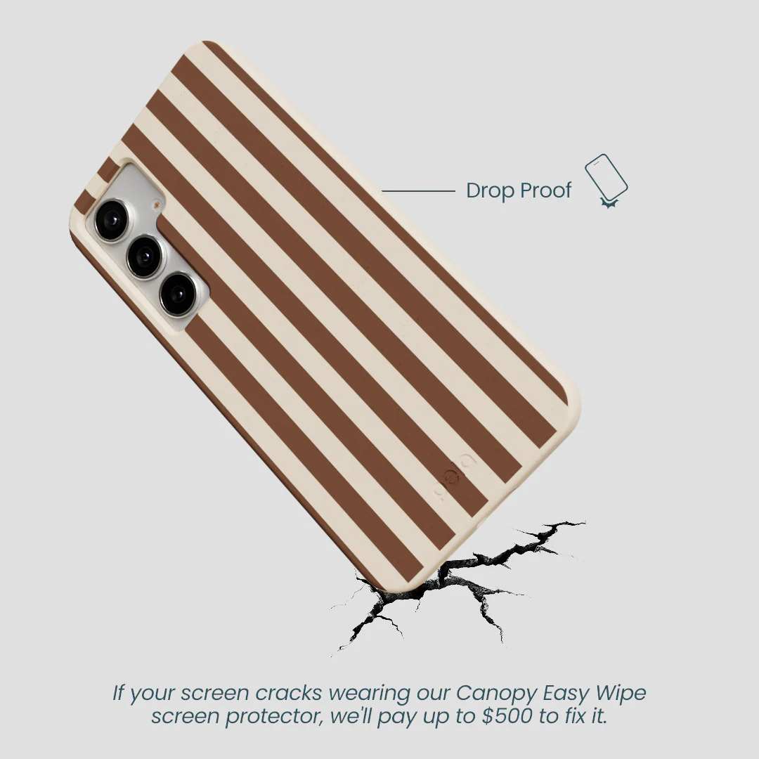 Seashell Fawn Stripes Samsung Galaxy S25+(Plus) Case - Image 5