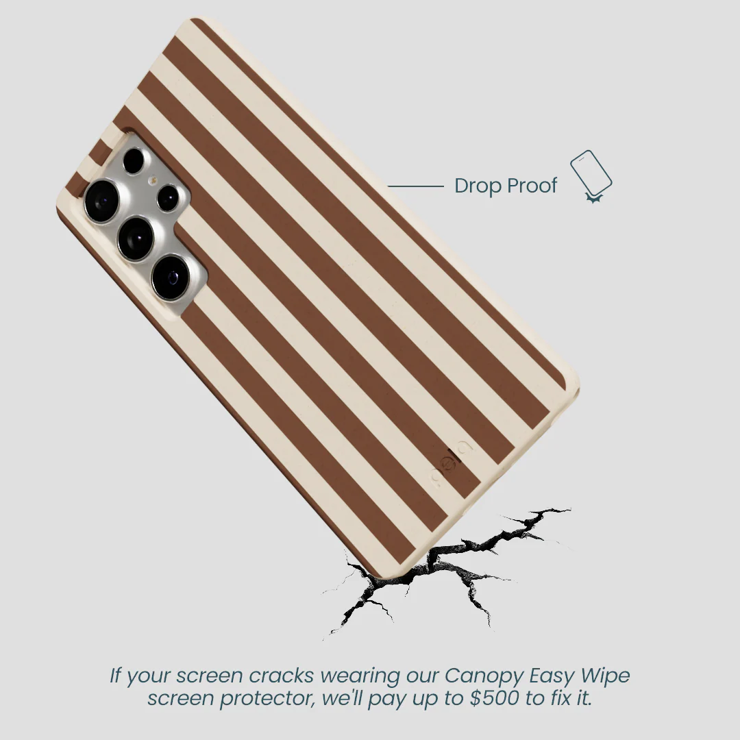 Seashell Fawn Stripes Samsung Galaxy S25 Ultra Case - Image 5