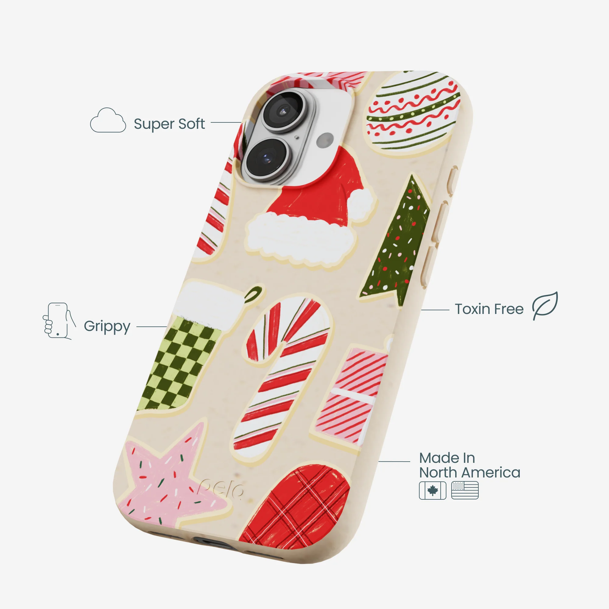 Seashell Festive Cookies iPhone 17 Case - Image 4