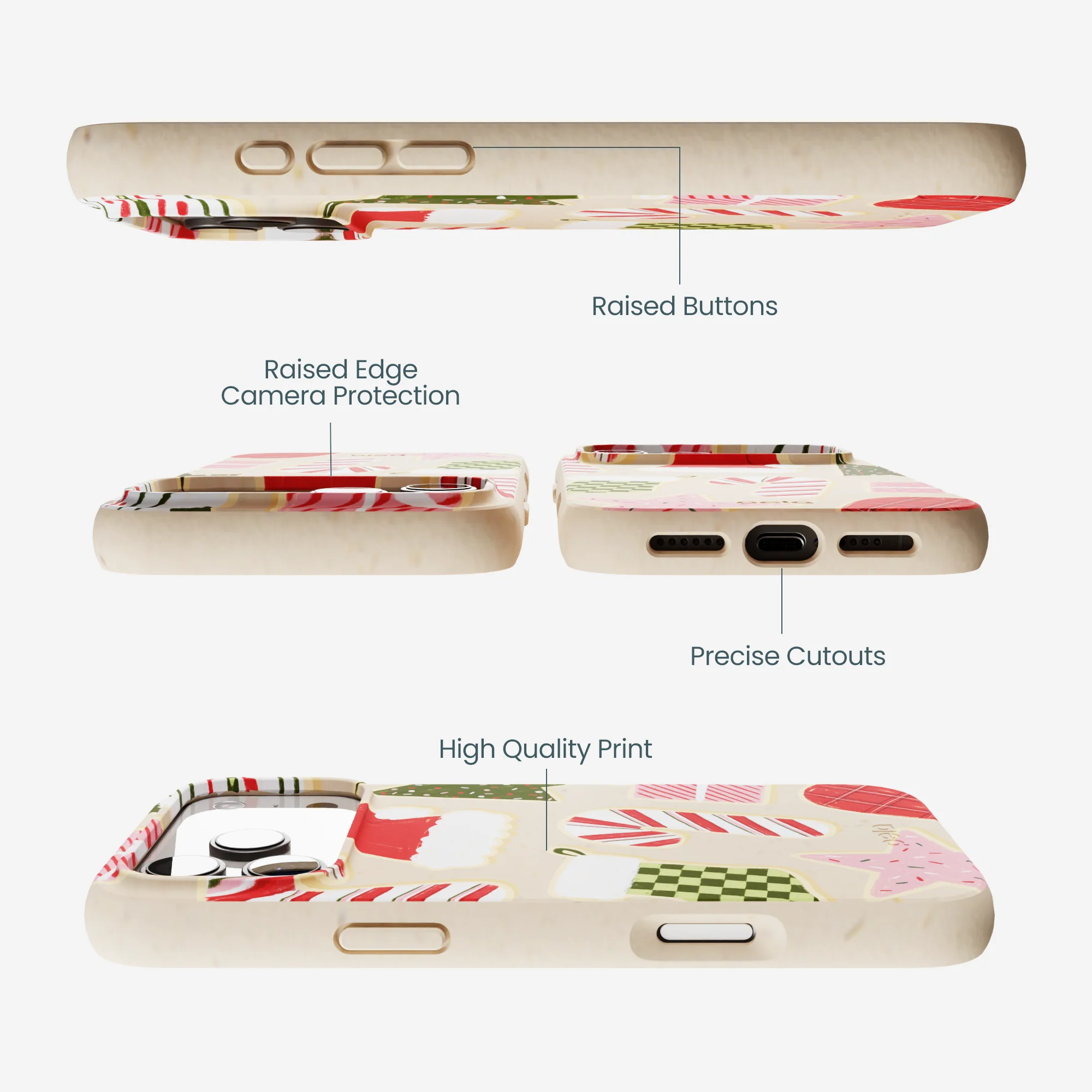 Seashell Festive Cookies iPhone 17 Pro Max Case - Image 3