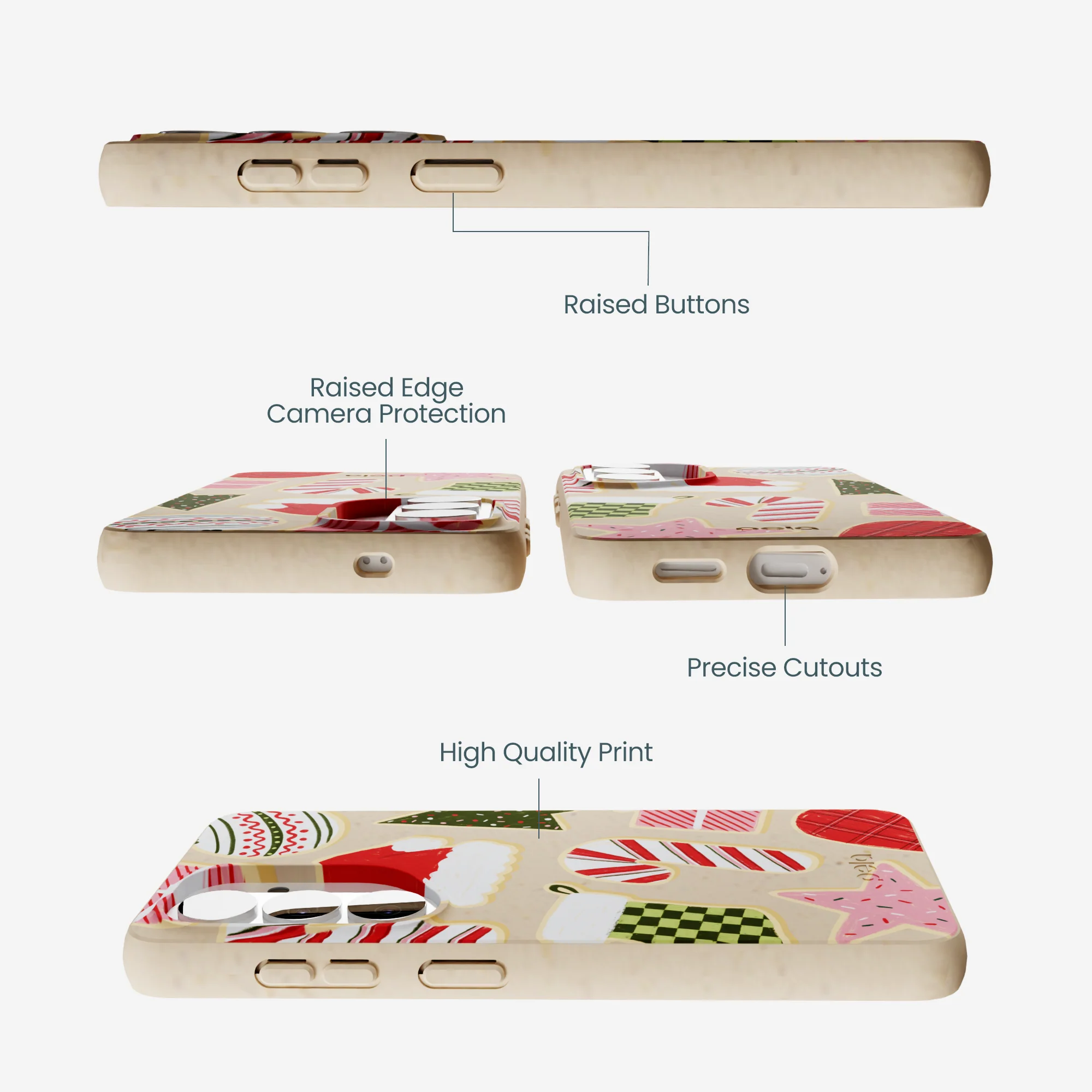 Seashell Festive Cookies Samsung Galaxy S26 Case - Image 3