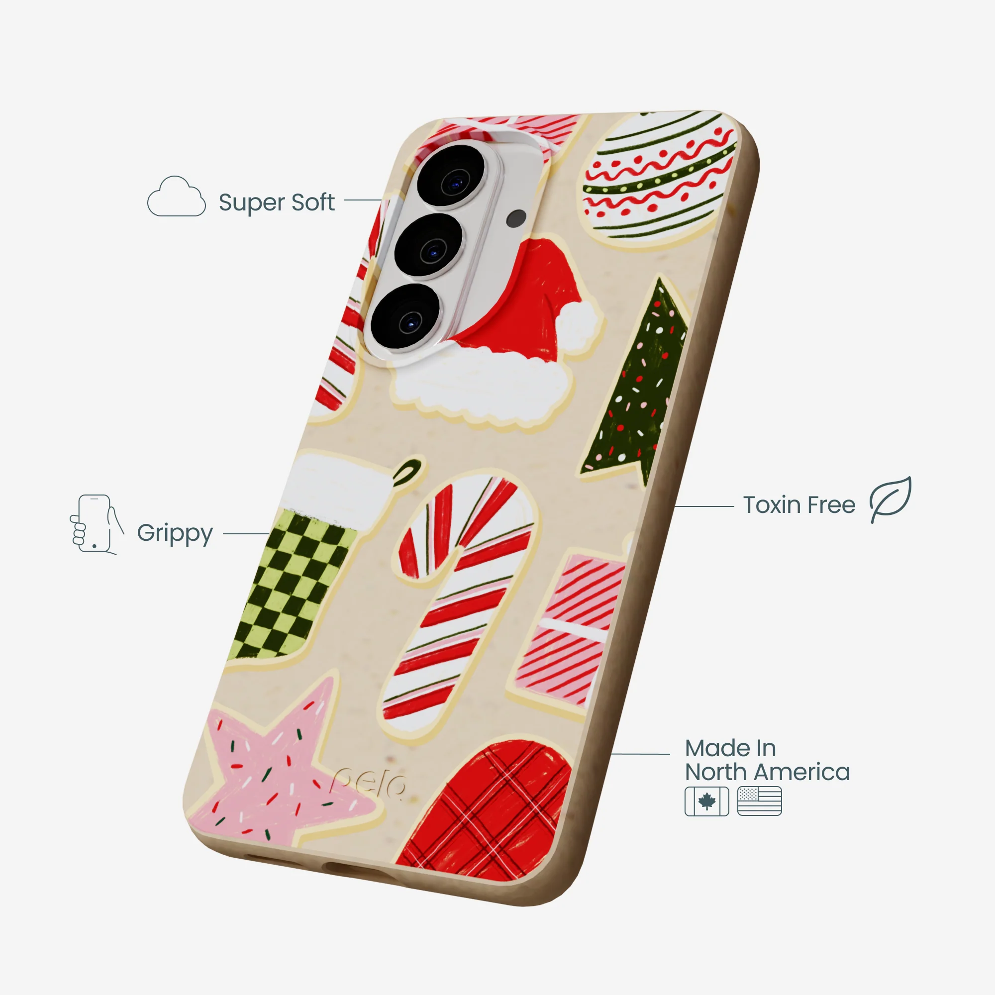 Seashell Festive Cookies Samsung Galaxy S26 Case - Image 4