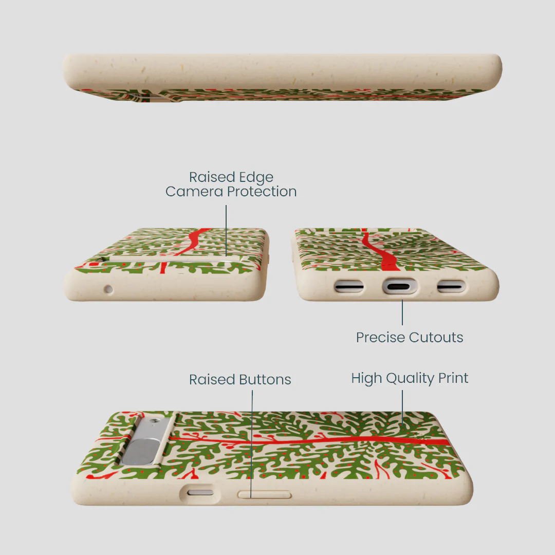 Seashell Festive Foliage Google Pixel 7 Case - Image 3