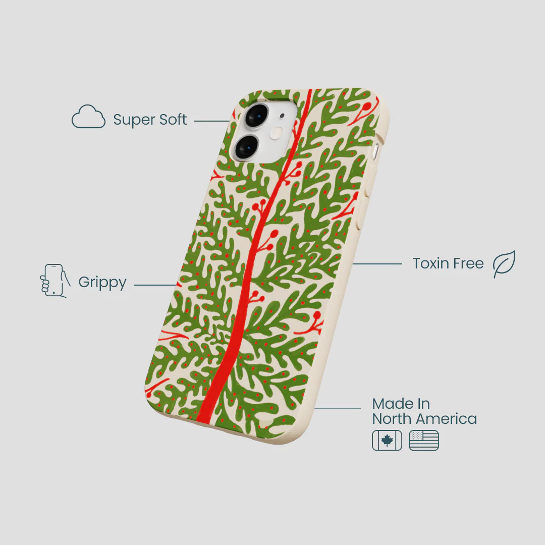 Seashell Festive Foliage iPhone 12 Mini Case - Image 4