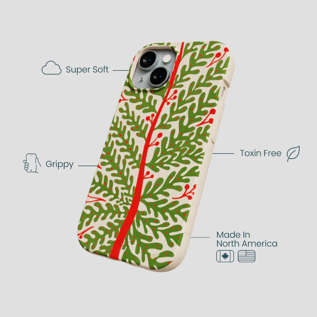 Seashell Festive Foliage iPhone 14 Case - Image 4