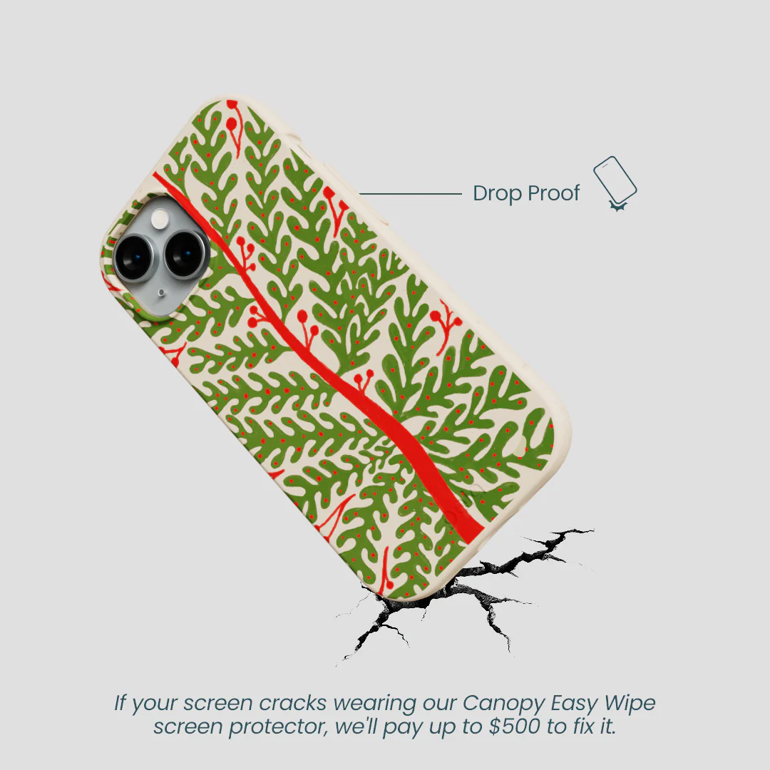 Seashell Festive Foliage iPhone 15 Case - Image 5