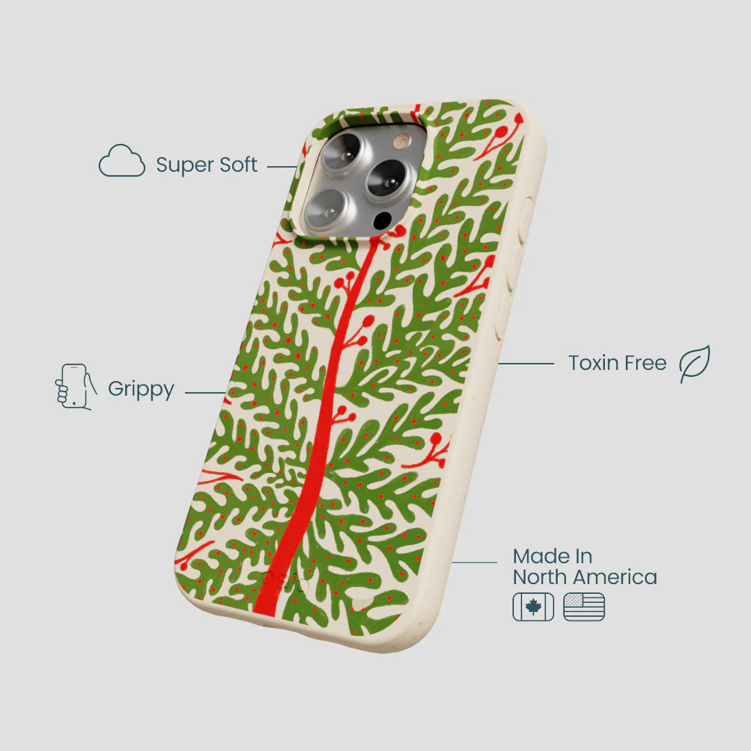 Seashell Festive Foliage iPhone 16 Pro Case - Image 4
