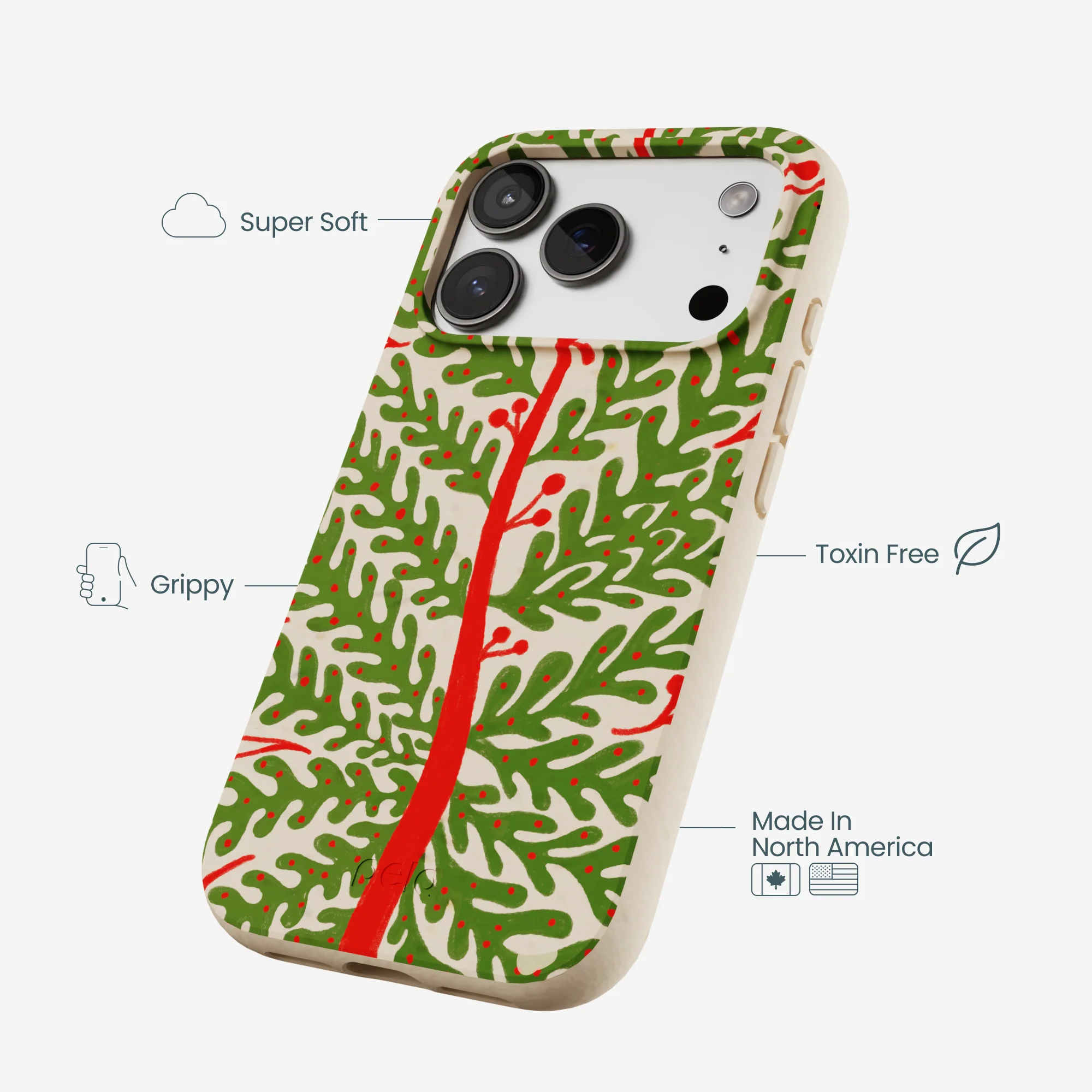 Seashell Festive Foliage iPhone 17 Pro Case - Image 4