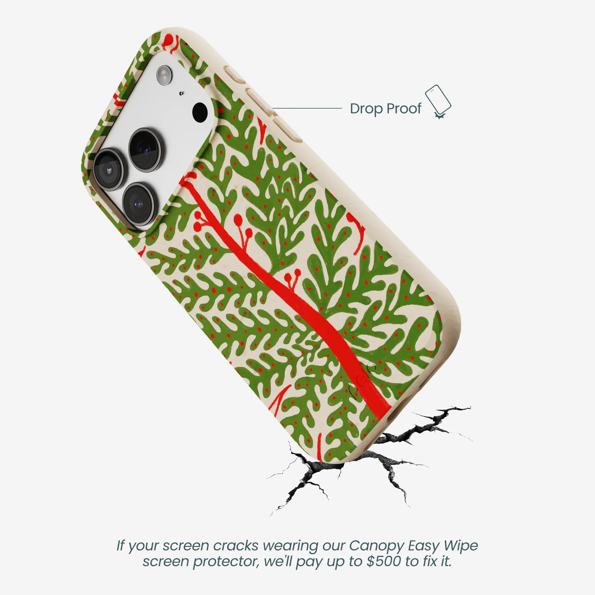 Seashell Festive Foliage iPhone 17 Pro Case - Image 5