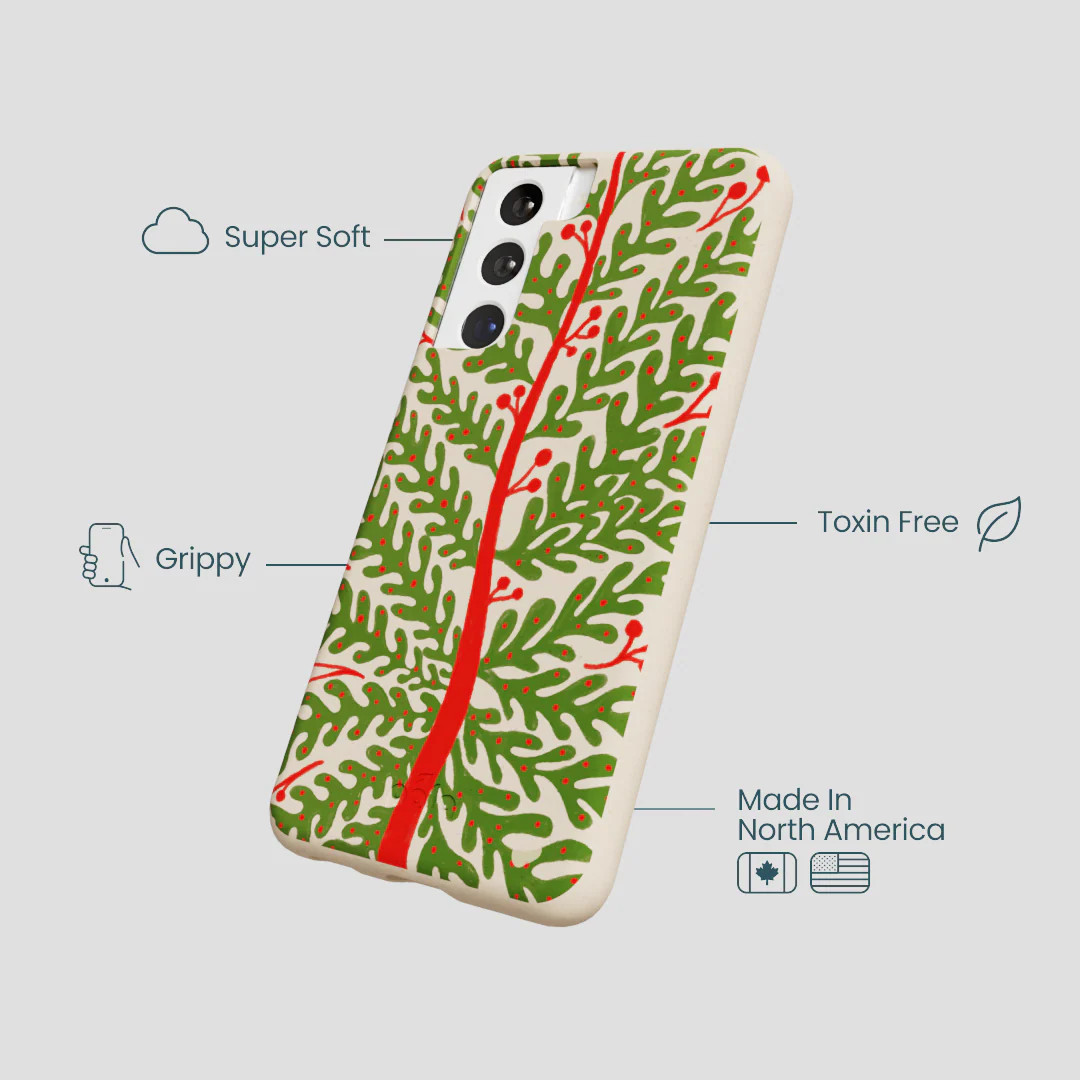 Seashell Festive Foliage Samsung Galaxy S21 Case - Image 4