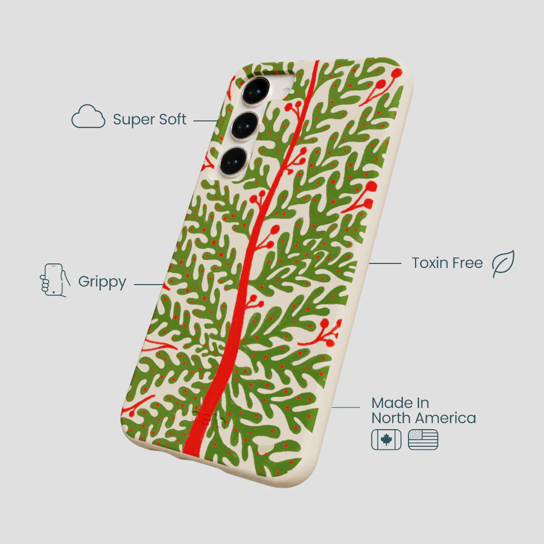 Seashell Festive Foliage Samsung Galaxy S23+(Plus) Case - Image 4
