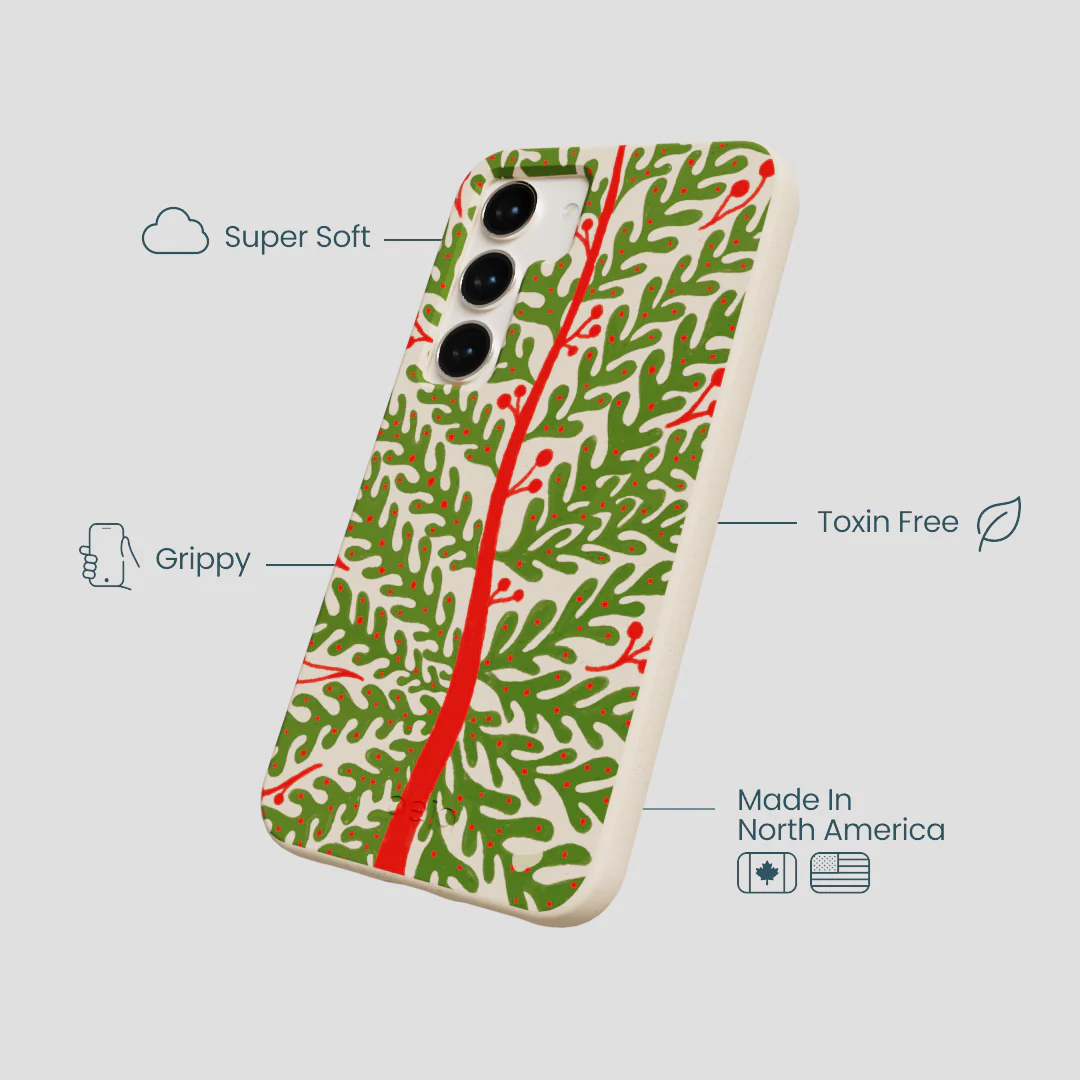 Seashell Festive Foliage Samsung Galaxy S24 Case - Image 4