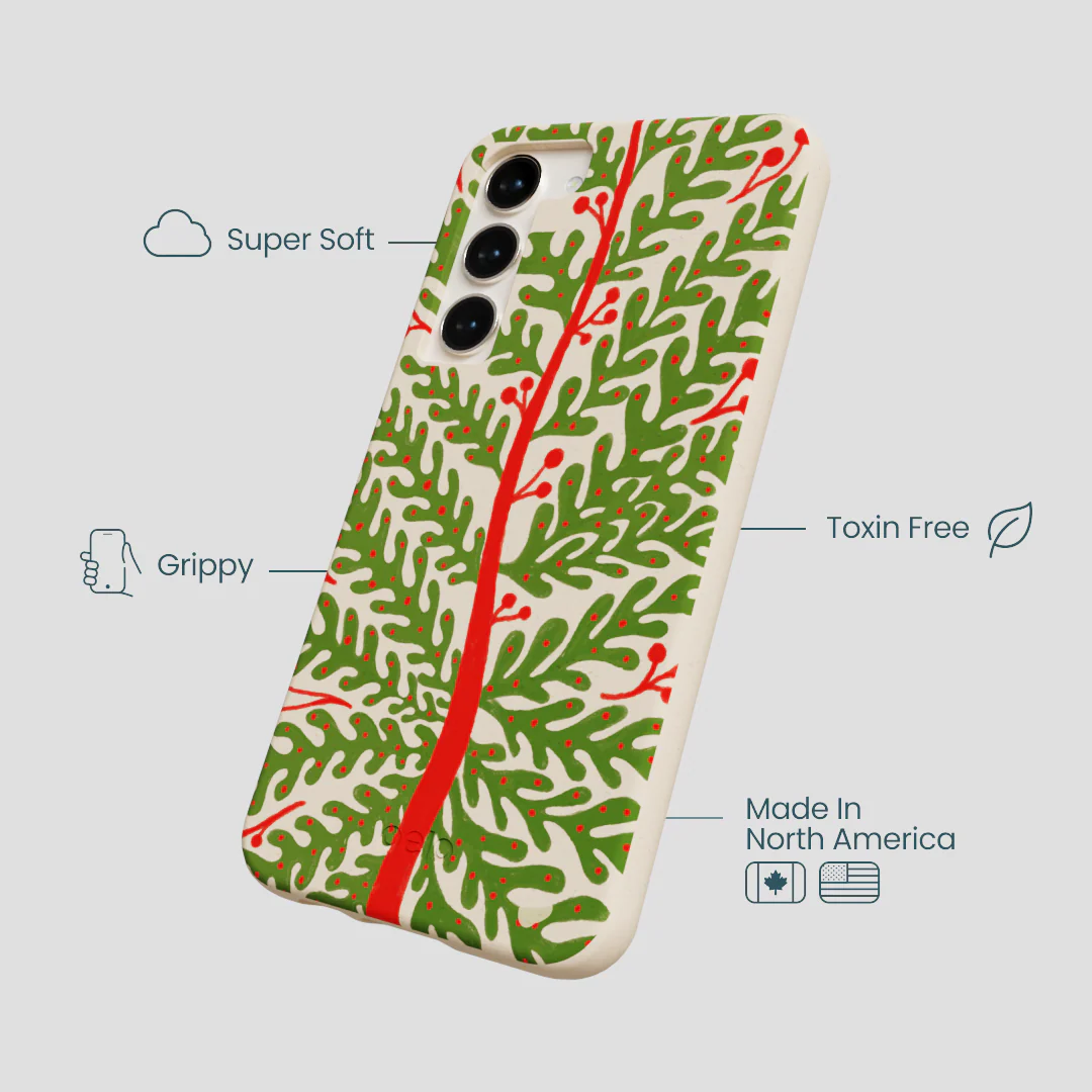 Seashell Festive Foliage Samsung Galaxy S24+(Plus) Case - Image 4