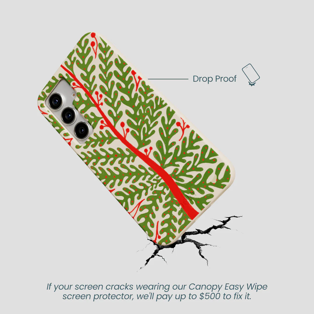 Seashell Festive Foliage Samsung Galaxy S25 Case - Image 5