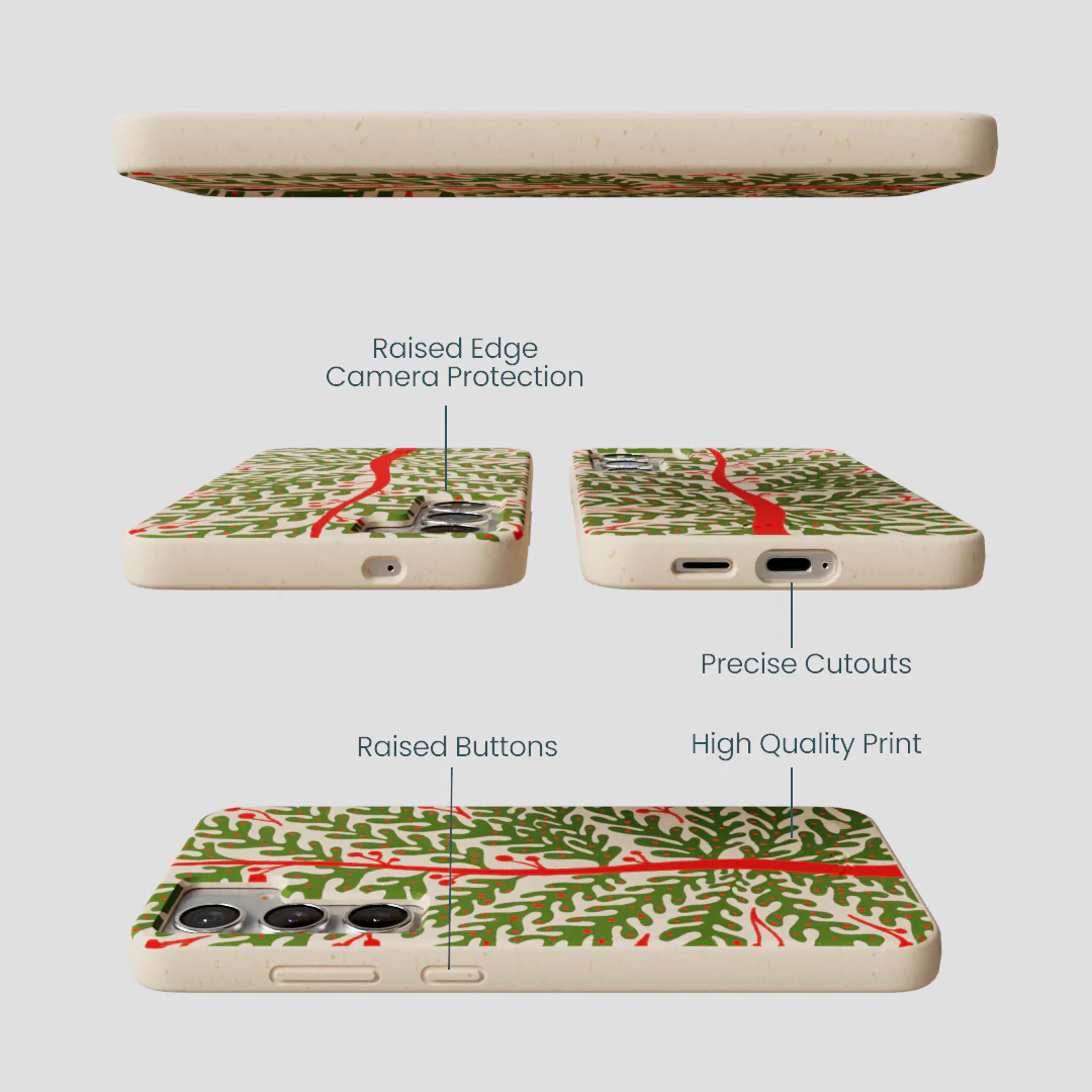 Seashell Festive Foliage Samsung Galaxy S25+(Plus) Case - Image 3