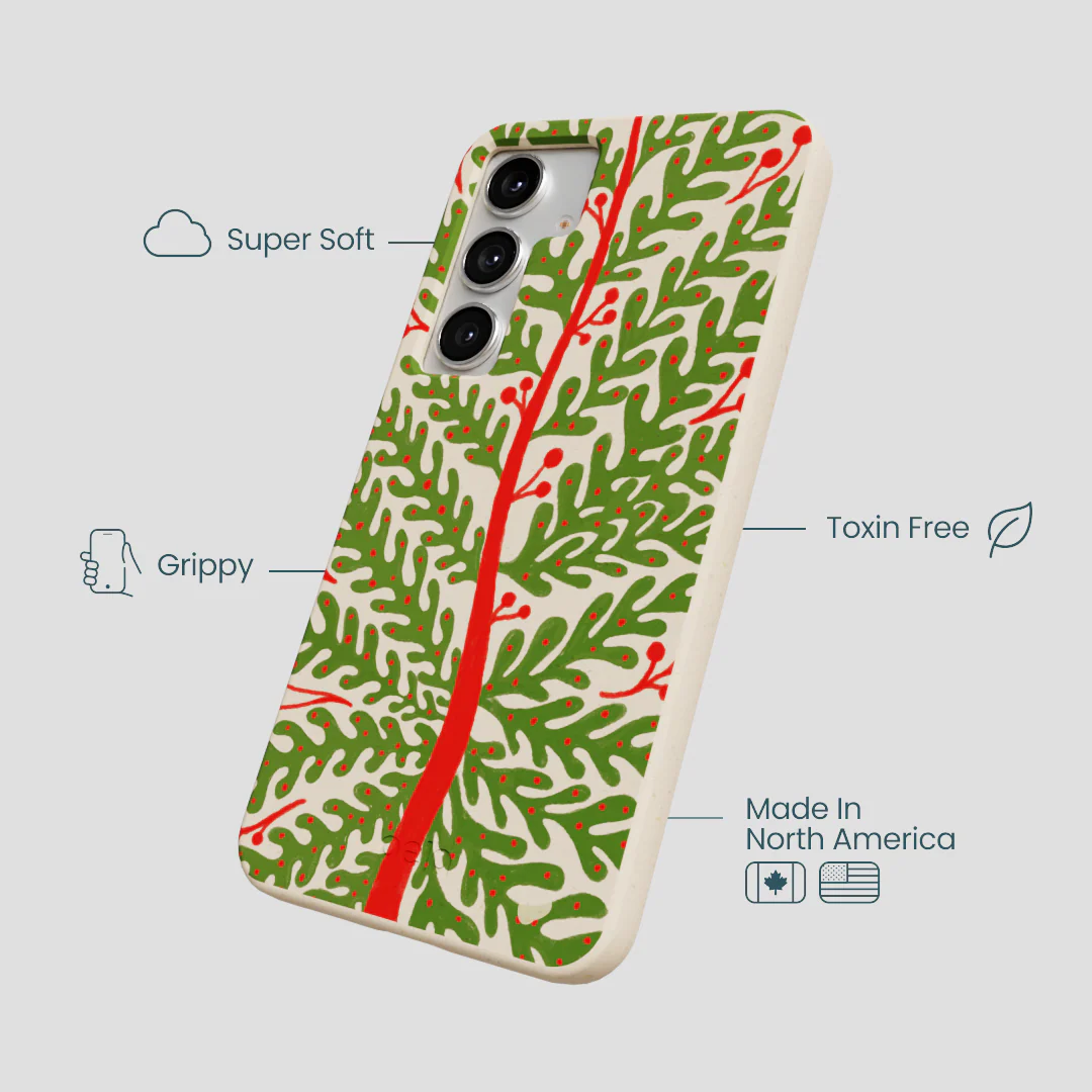Seashell Festive Foliage Samsung Galaxy S25+(Plus) Case - Image 4