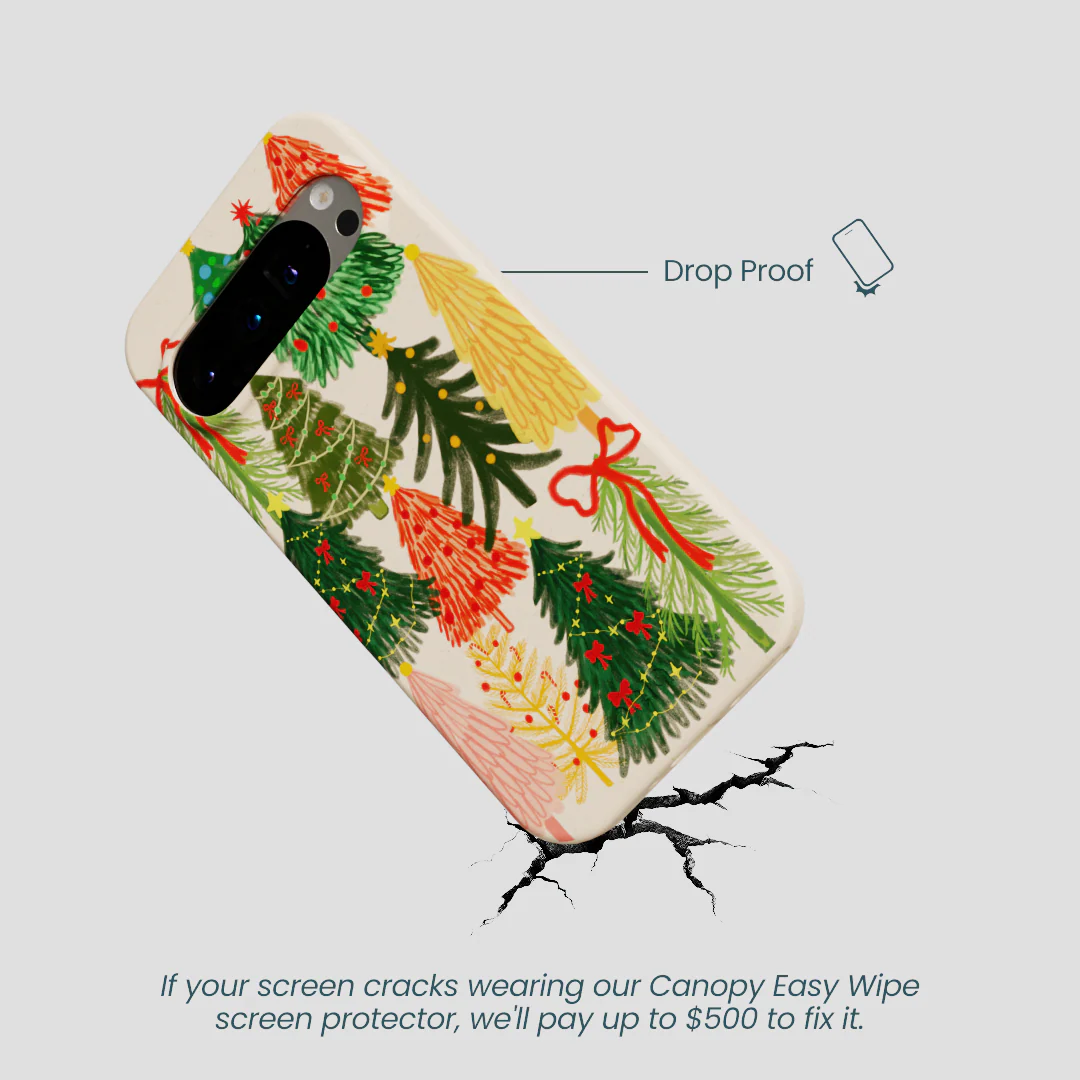 Seashell Festive Trees Google Pixel 9/9 Pro Case - Image 5