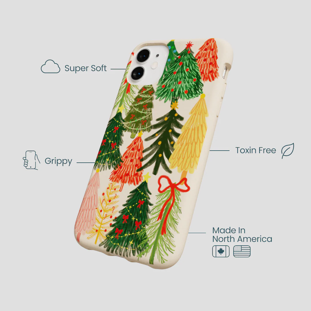 Seashell Festive Trees iPhone 11 Case - Image 4