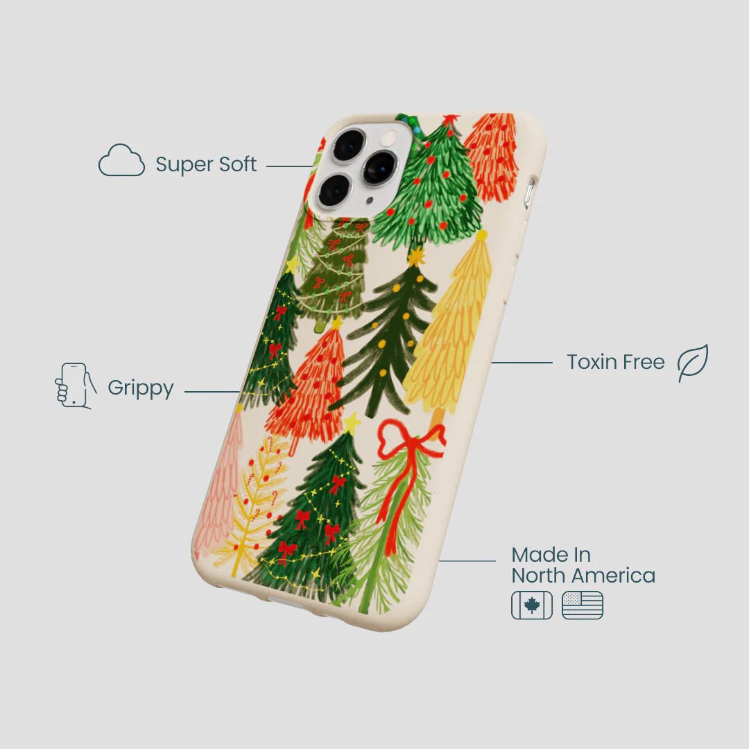 Seashell Festive Trees iPhone 11 Pro Case - Image 4