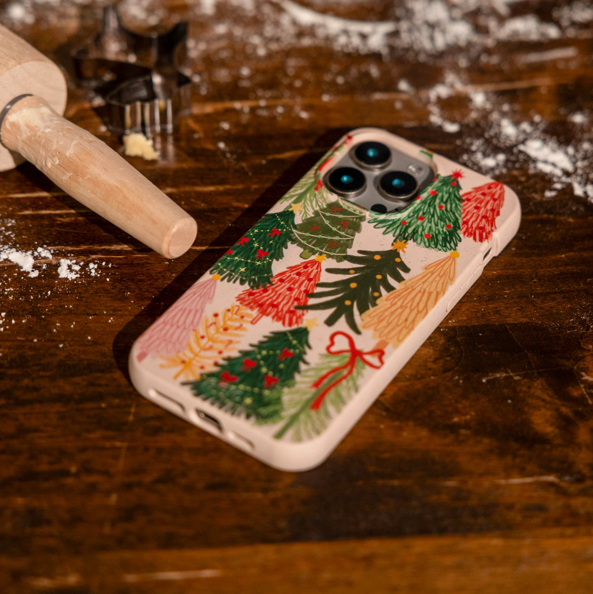 Seashell Festive Trees iPhone 11 Pro Case - Image 9