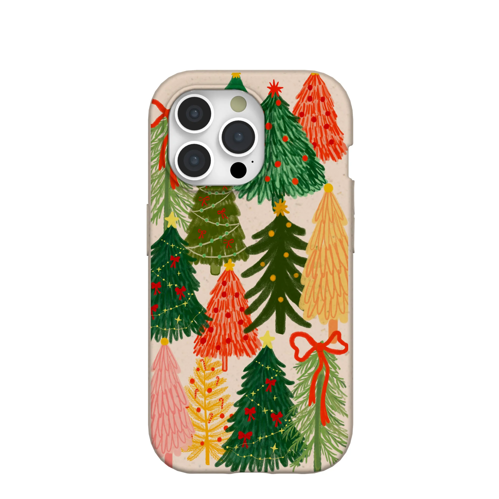 Seashell Festive Trees iPhone 15 Pro Case
