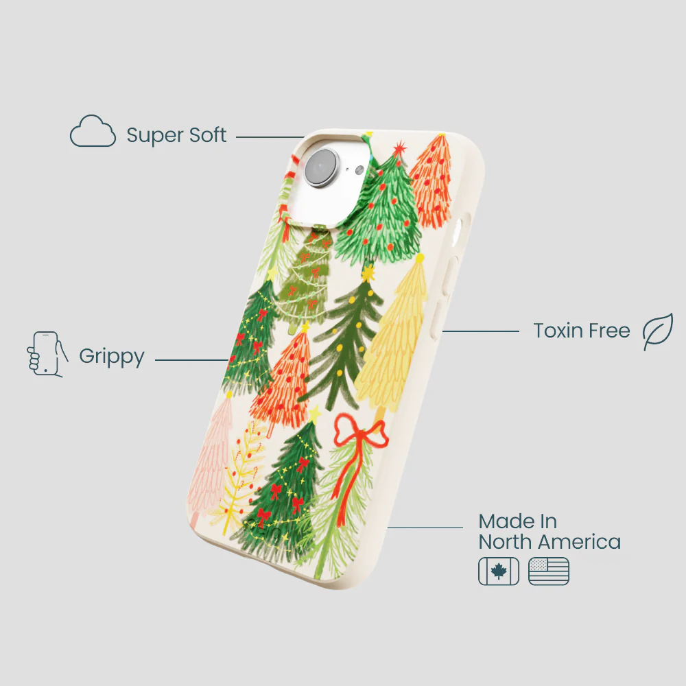 Seashell Festive Trees iPhone 16e/17e Case - Image 4