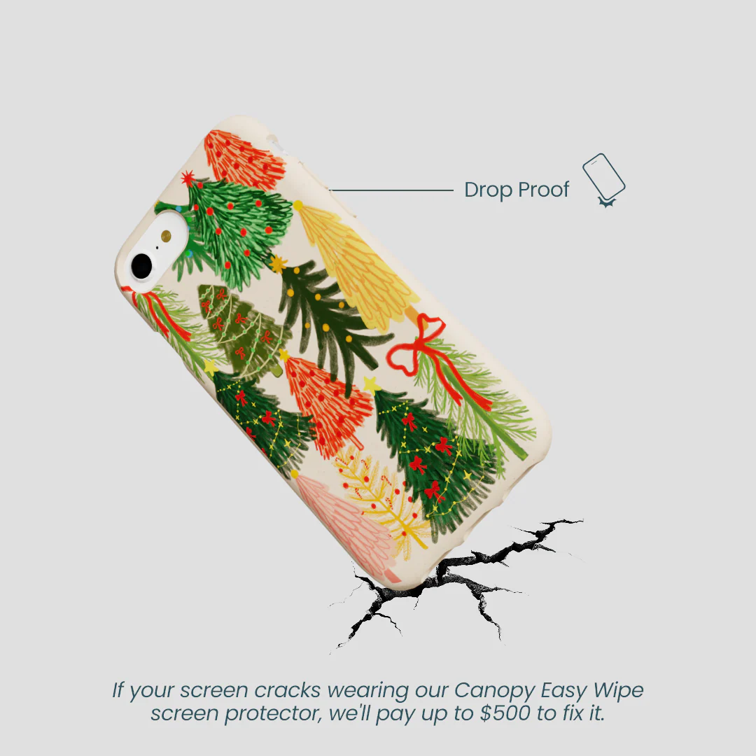 Seashell Festive Trees iPhone 6/6s/7/8/SE Case - Image 5