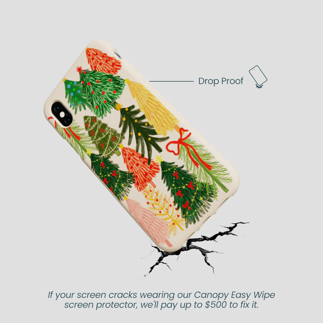 Seashell Festive Trees iPhone XR Case - Image 5