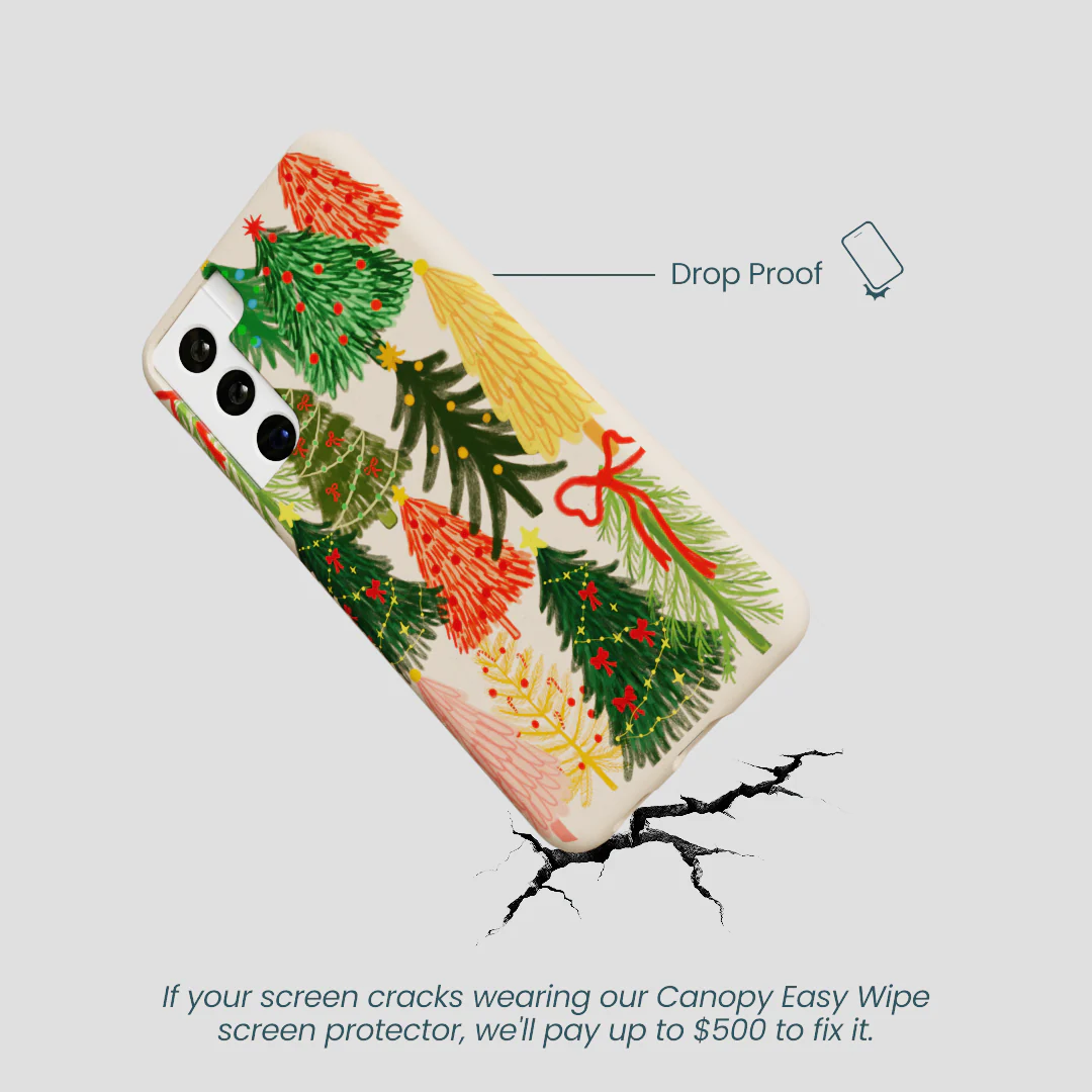 Seashell Festive Trees Samsung Galaxy S21 Case - Image 5