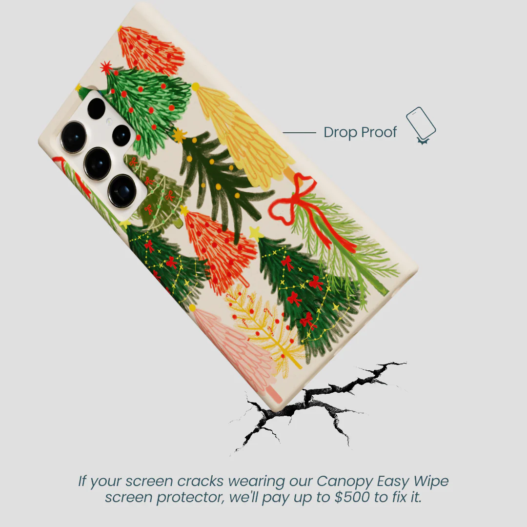 Seashell Festive Trees Samsung Galaxy S24 Ultra Case - Image 5