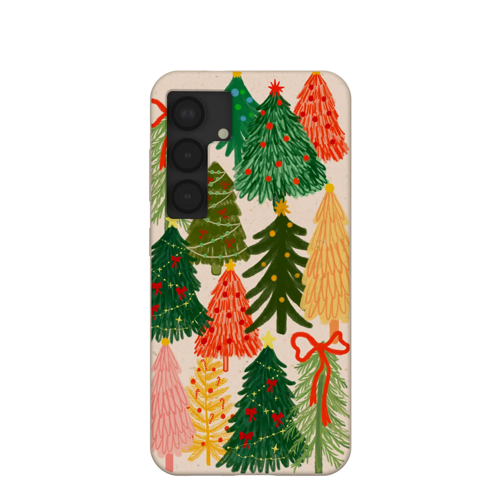 Seashell Festive Trees Samsung Galaxy S25 Case