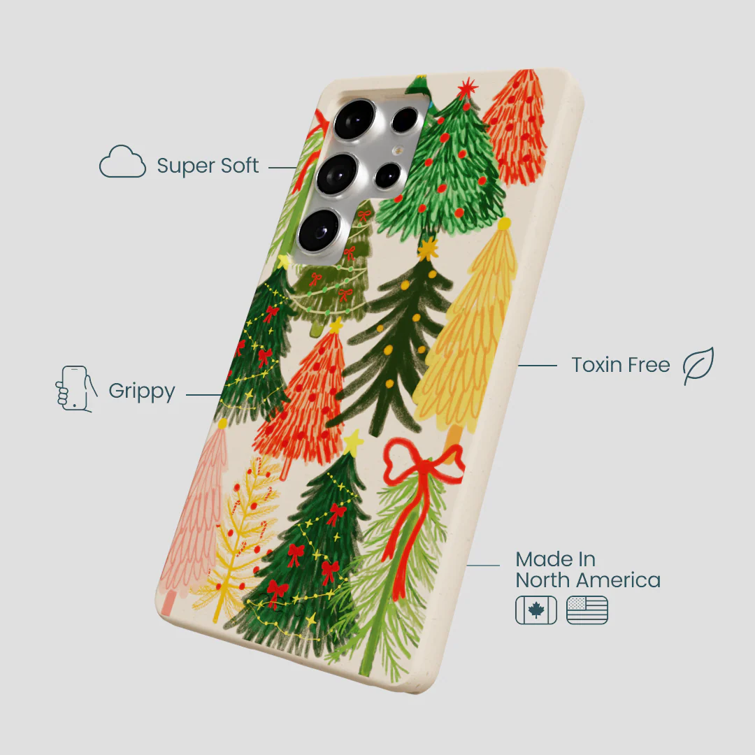 Seashell Festive Trees Samsung Galaxy S25 Ultra Case - Image 4