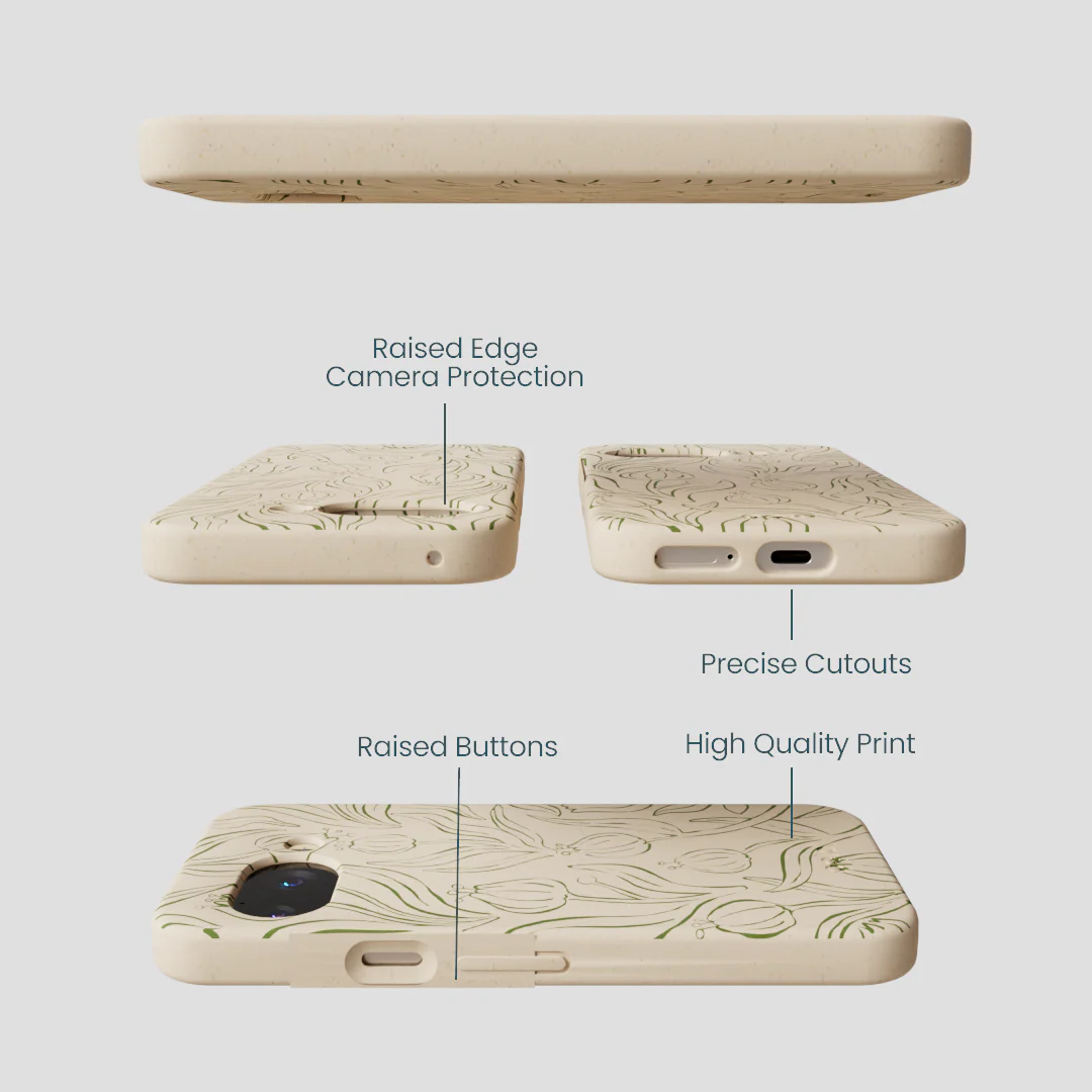 Seashell Floral Flow Google Pixel 9a Case - Image 2
