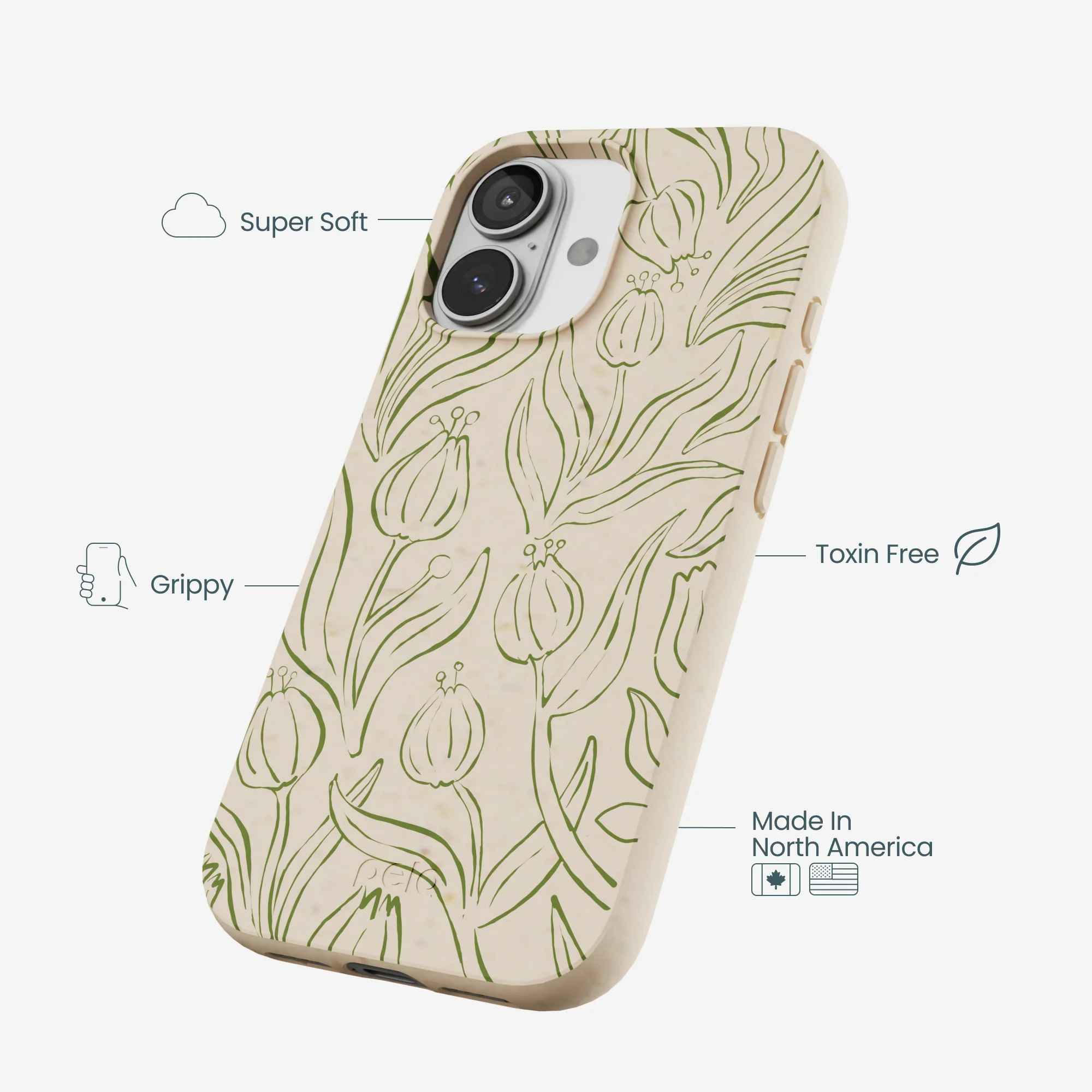 Seashell Floral Flow iPhone 17 Case - Image 4