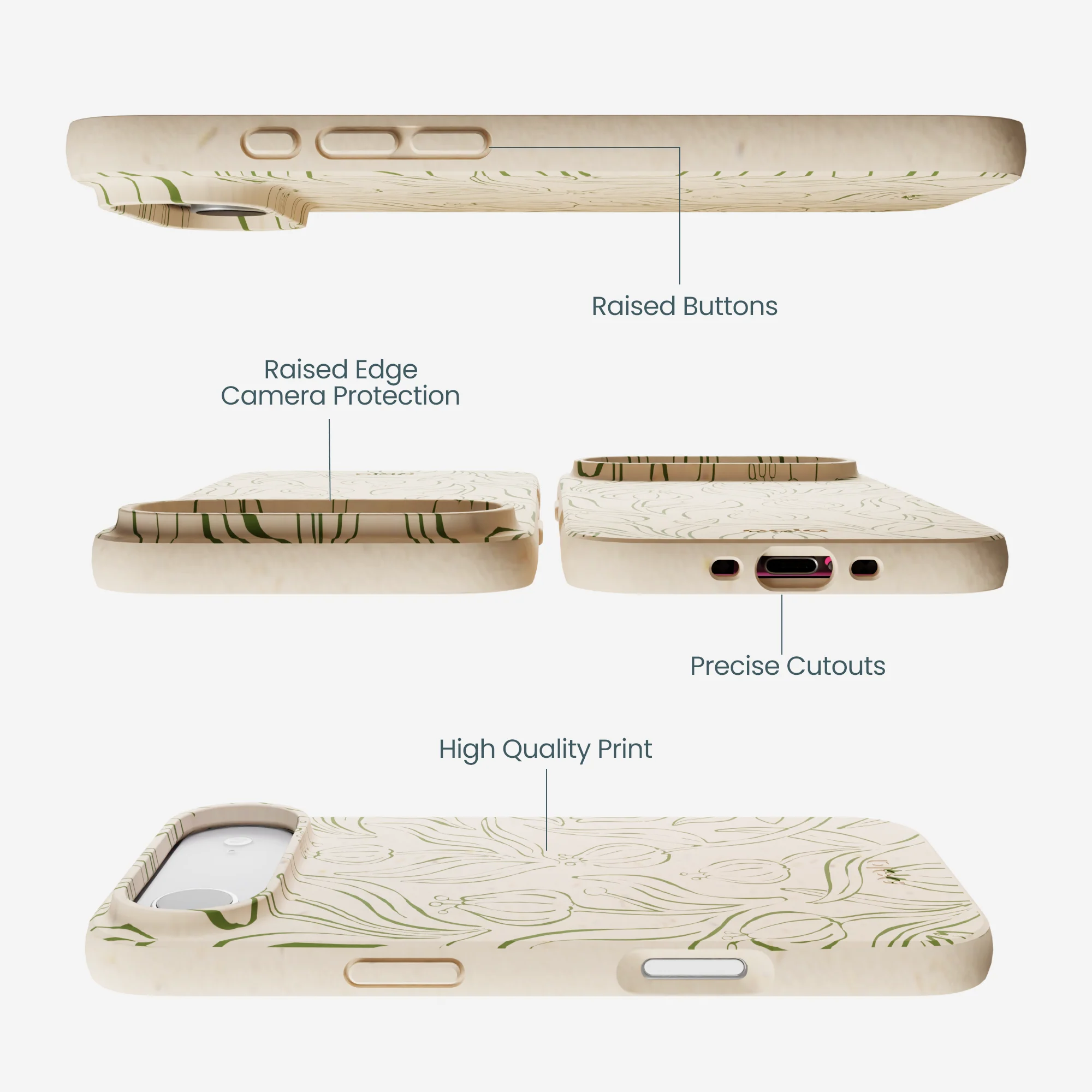 Seashell Floral Flow iPhone Air Case - Image 2