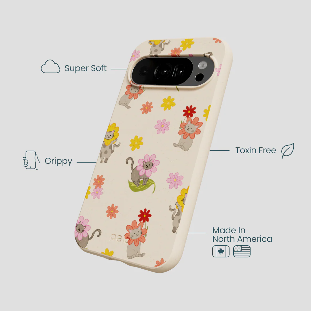 Seashell Flower Cats Google Pixel 10/10 Pro Case - Image 4