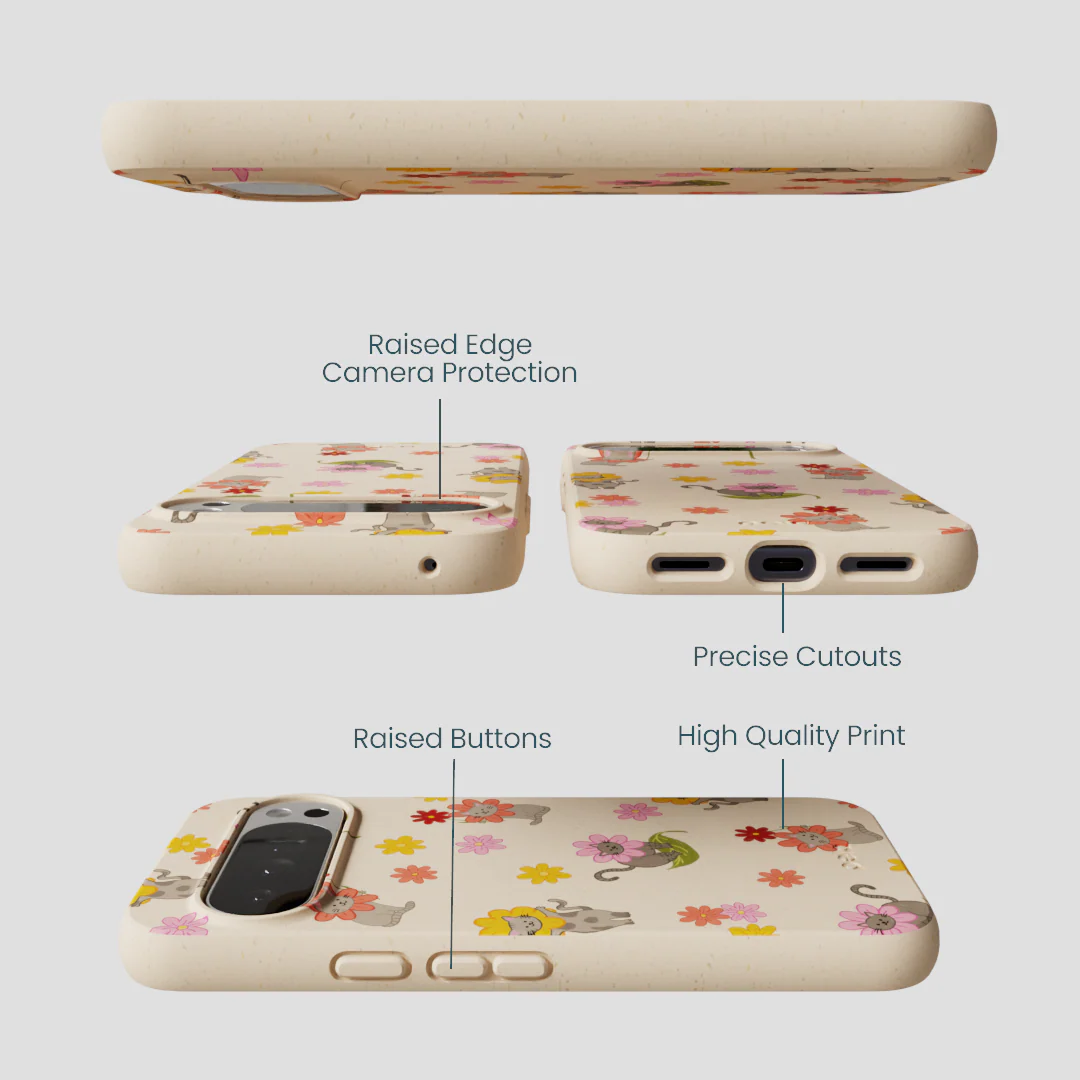 Seashell Flower Cats Google Pixel 10 Pro XL Case - Image 2