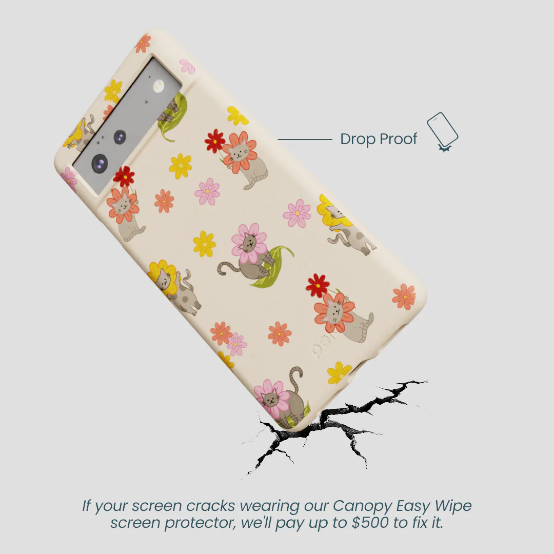 Seashell Flower Cats Google Pixel 6a Case - Image 4