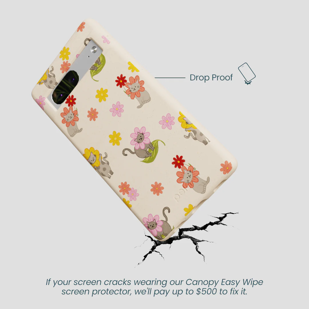 Seashell Flower Cats Google Pixel 7a Case - Image 4