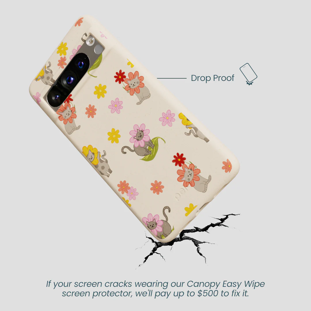 Seashell Flower Cats Google Pixel 8 Pro Case - Image 4