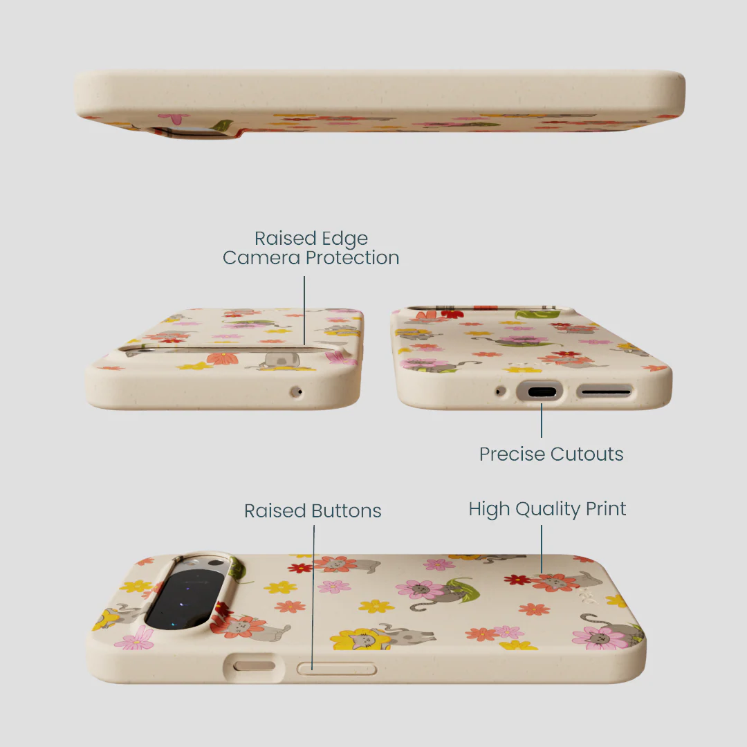 Seashell Flower Cats Google Pixel 9 Pro XL Case - Image 2