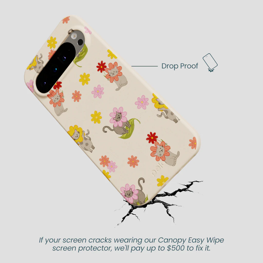 Seashell Flower Cats Google Pixel 9 Pro XL Case - Image 4