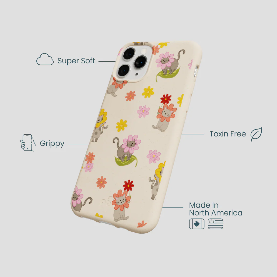 Seashell Flower Cats iPhone 11 Pro Case - Image 3