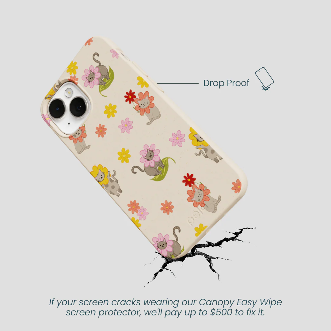 Seashell Flower Cats iPhone 13 Case - Image 5