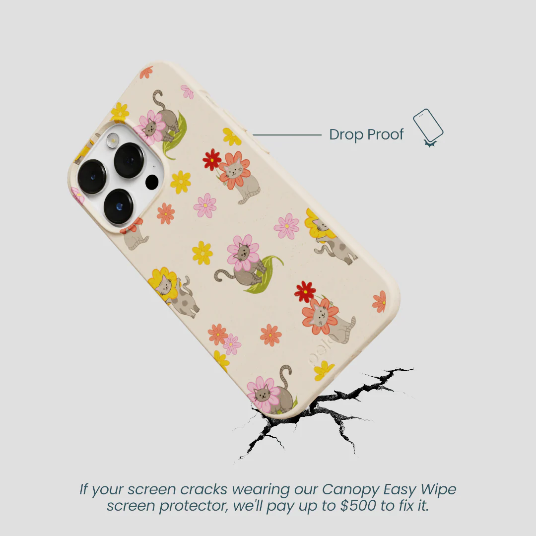 Seashell Flower Cats iPhone 13 Pro Case - Image 5