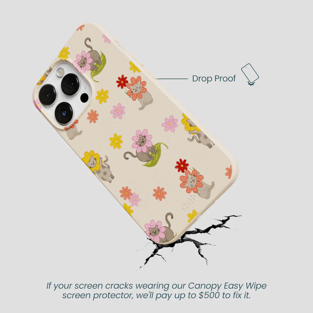 Seashell Flower Cats iPhone 13 Pro Max Case - Image 5