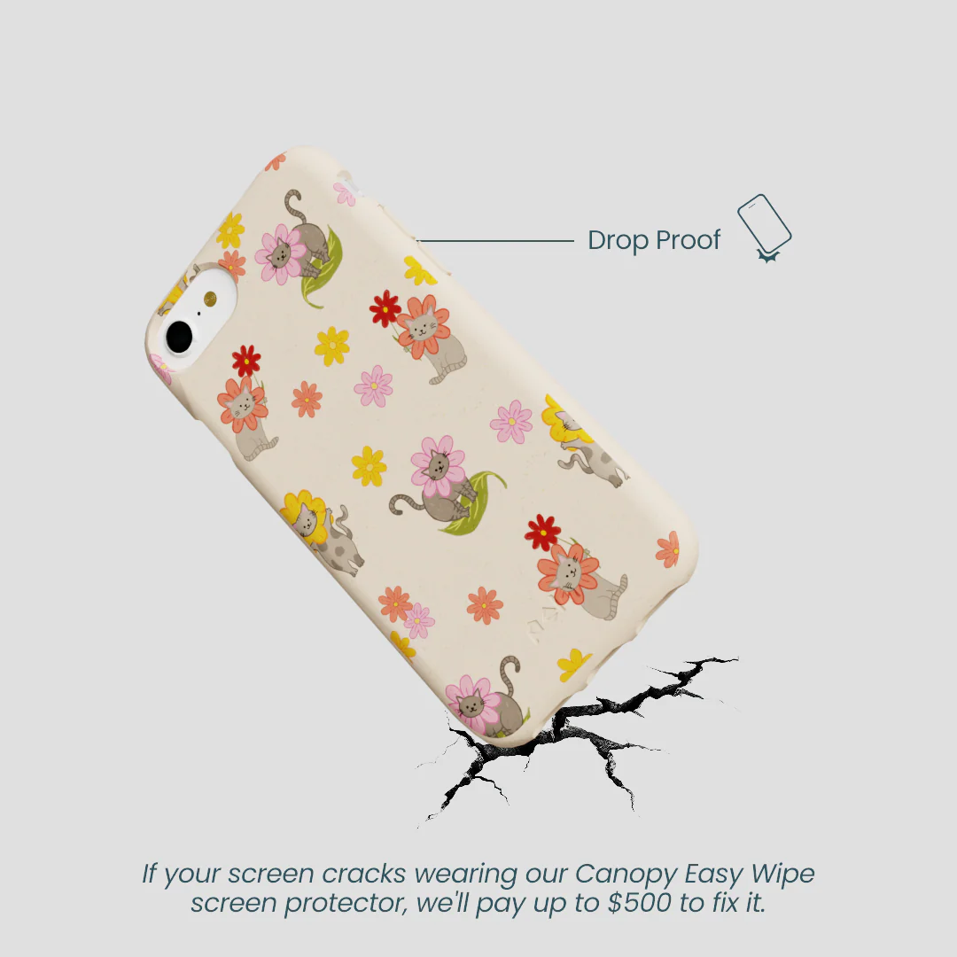 Seashell Flower Cats iPhone 6/6s/7/8/SE Case - Image 4