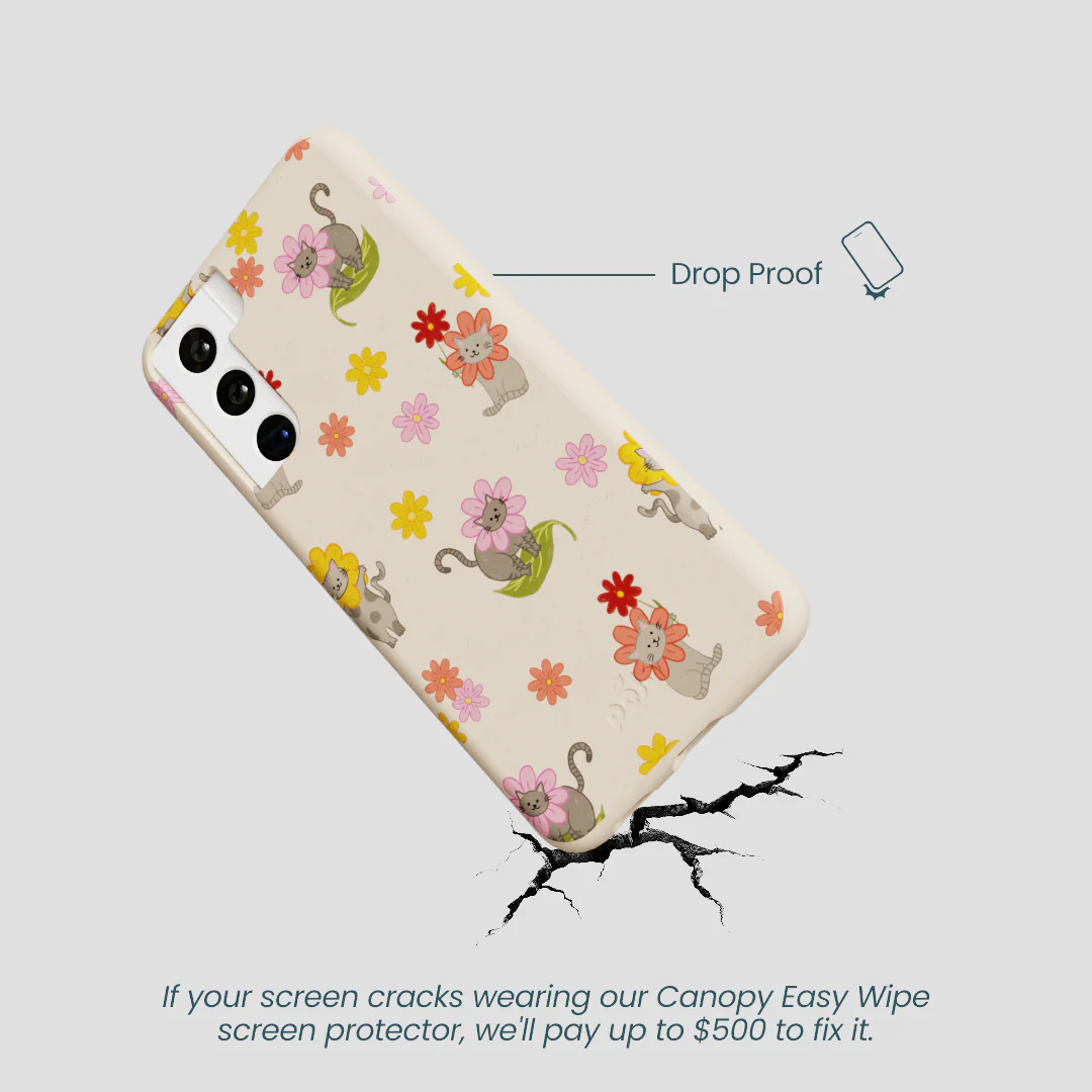 Seashell Flower Cats Samsung Galaxy S21 Case - Image 4