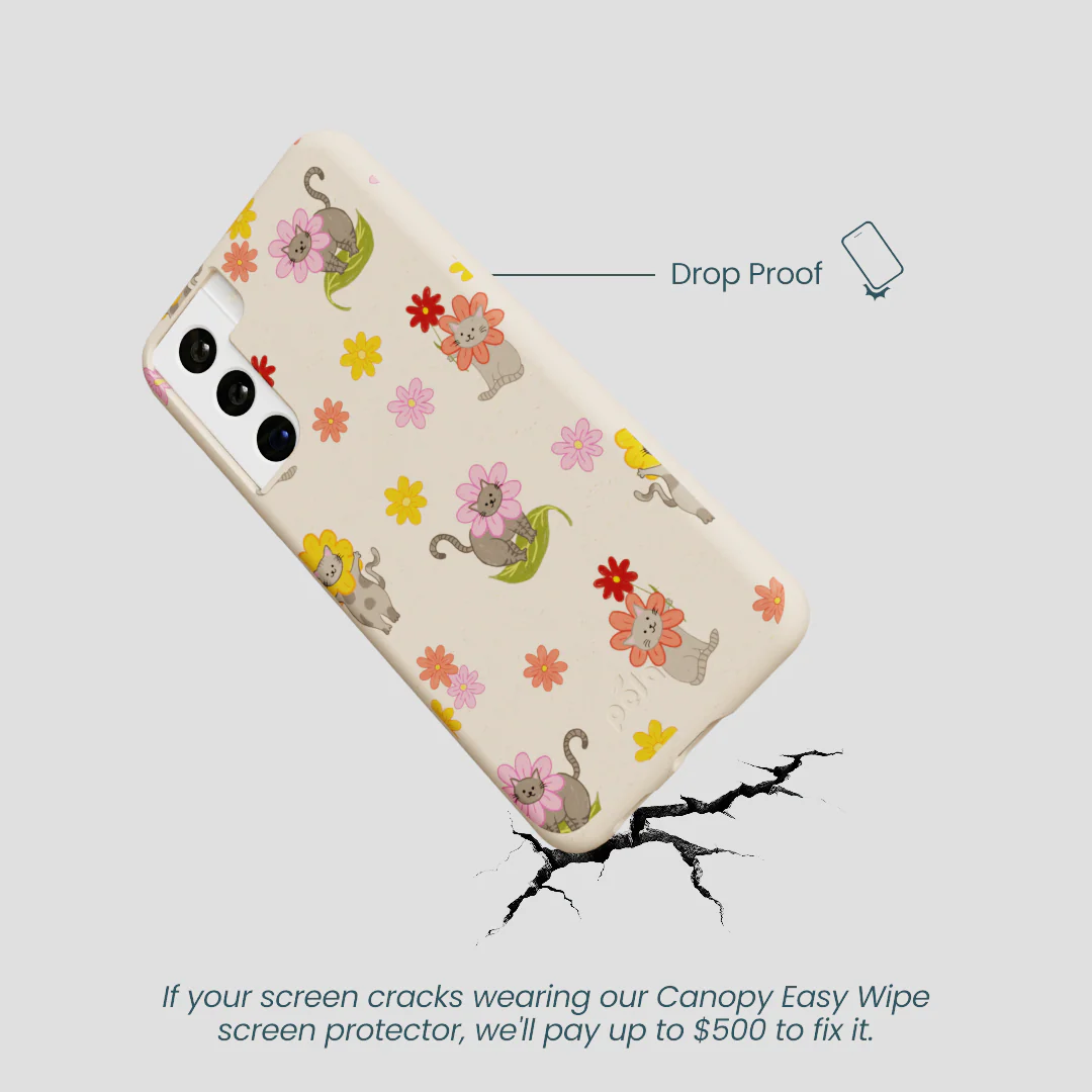Seashell Flower Cats Samsung Galaxy S22 Case - Image 4