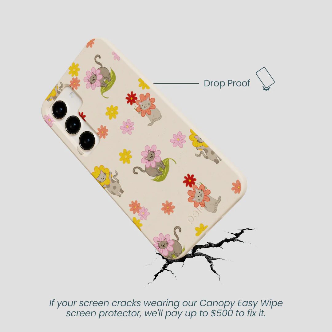Seashell Flower Cats Samsung Galaxy S24 Case - Image 5